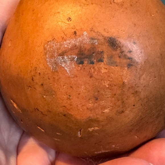 Folk Art Red Clay Native Woman with Papoose - Vessel, Vase Or Candleholder - Picture 5 of 11